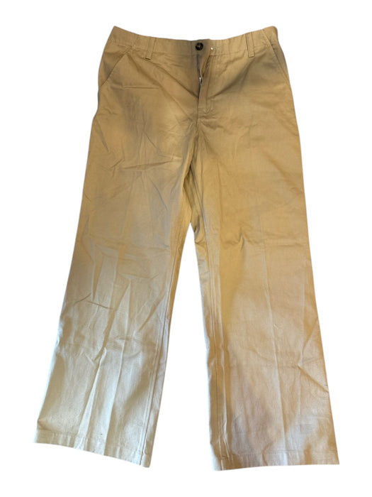 Mifland Size M Dark Tan Cotton Blend Solid Khakis Men's Pants Dark Tan / M