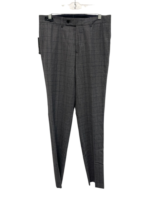 Ted Baker NWT Size 32 Gray & Blue Wool Plaid Men's Pants Gray & Blue / 32