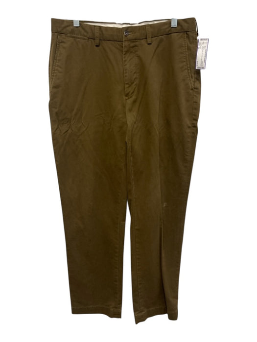 Polo Size 34 Olive Green Cotton Solid Men's Pants Olive Green / 34