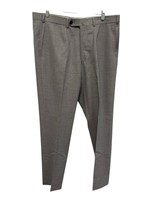 Isaia Size Est 34 Gray Solid Men's Pants Gray / Est 34