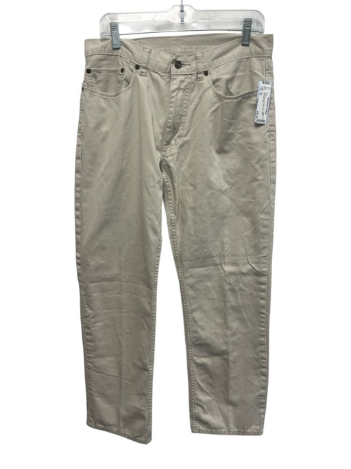 Polo Size 32 Light Beige Cotton Solid Khakis Men's Pants Light Beige / 32