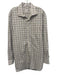 Peter Millar Size L White & Multi Cotton Plaid Button Down Long Sleeve Shirt White & Multi / L