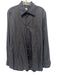 Peter Millar Size L Dark Gray Cotton Button Down Men's Long Sleeve Shirt Dark Gray / L