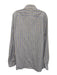 Isaia Size 16.5 Brown, White & Blue Cotton Plaid Button Down Long Sleeve Shirt Brown, White & Blue / 16.5