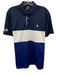 Polo Size M Blue & White Polyester Polo Men's Short Sleeve Blue & White / M