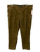 Polo Size 38 Olive Green Cotton Solid Men's Pants Olive Green / 38