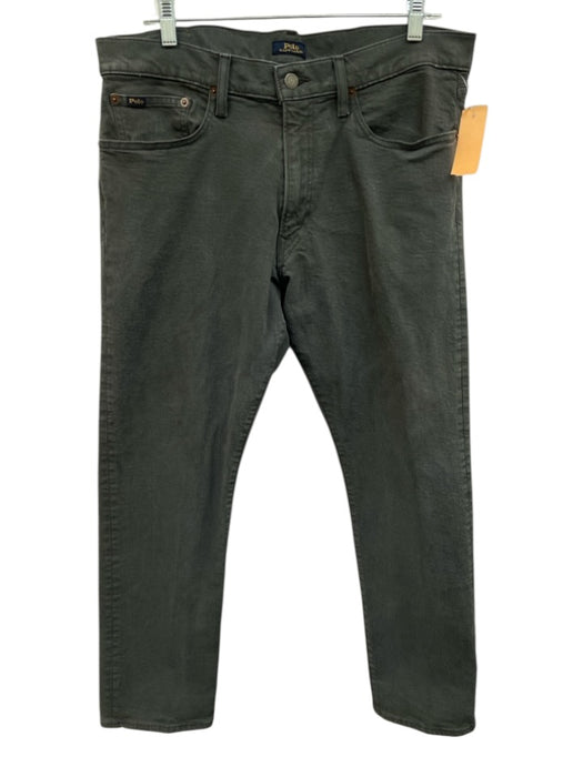 Polo Size 34 Gray Cotton Solid Jean Men's Pants Gray / 34