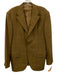 Luciano Barbera Tan Wool Blend Plaid 3 button Men's Blazer Tan / est 38