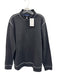 Robert Graham NWT Size M Black Cotton Solid Quarter Zip Men's Long Sleeve Shirt Black / M