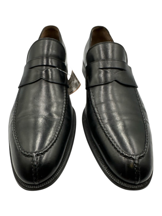 Fratelli Rossetti Shoe Size 9 Black Leather Solid Loafer Men's Shoes Black / 9