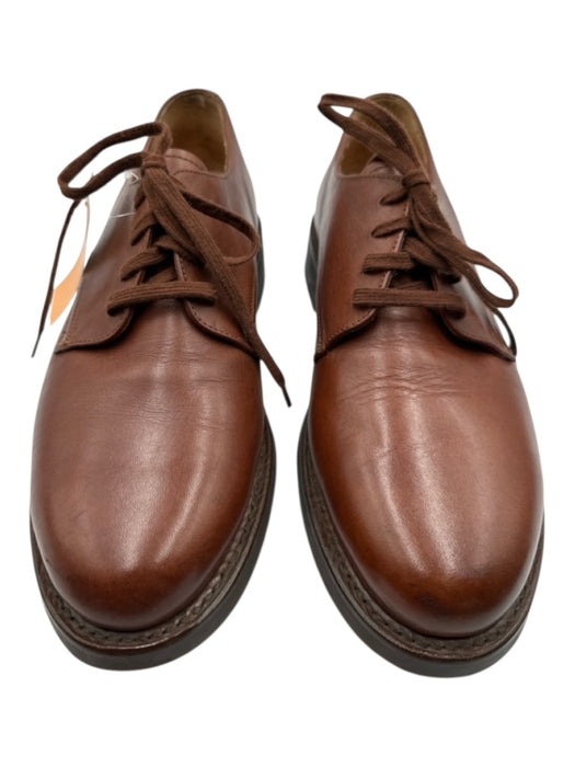 Polo Shoe Size 9.5 Brown Leather Solid Laces Men's Shoes Brown / 9.5