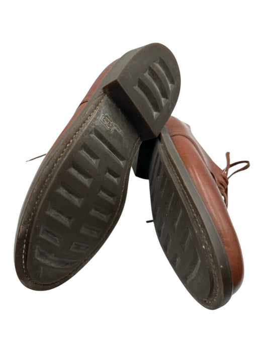 Polo Shoe Size 9.5 Brown Leather Solid Laces Men's Shoes Brown / 9.5
