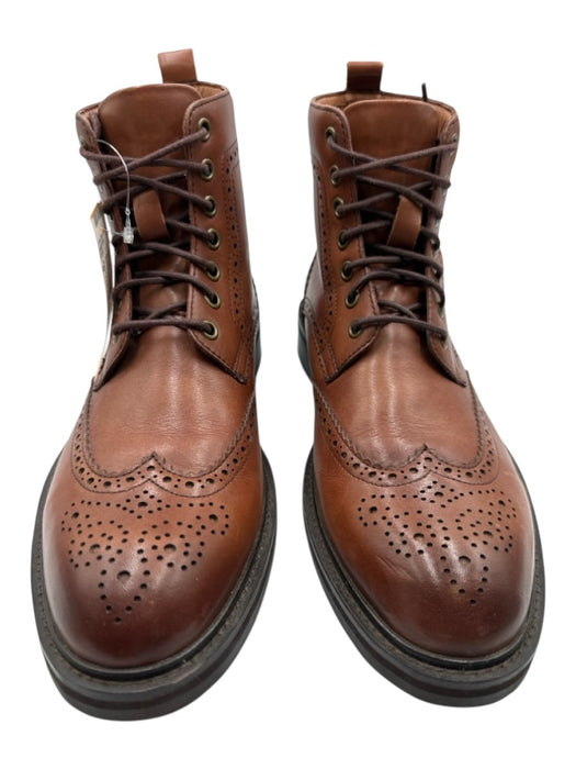 Saks Fifth Ave Shoe Size 9 Brown Leather preforated Boot Men's Shoes Brown / 9