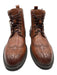 Saks Fifth Ave Shoe Size 9 Brown Leather preforated Boot Men's Shoes Brown / 9