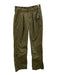 Frame Size 27 Green Cotton Solid Zip Fly Pants Green / 27