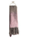 Sasso & Smyth Taupe & Pink Polyester Gradient Botanical Fringe scarf Taupe & Pink / One Size