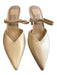 Dolce Vita Shoe Size 7 nude Leather Upper Pointed Toe Open Back Heel Shoes nude / 7
