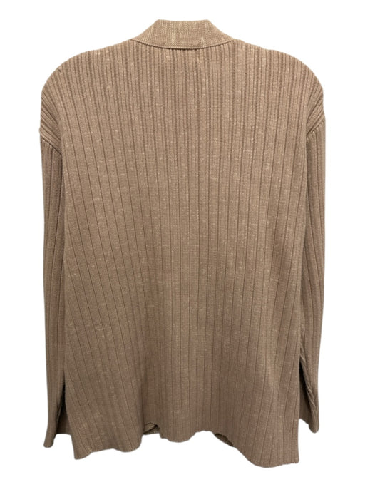Broadway Knitting Mills Size Medium Tan Brown Acrylic Long Sleeve Cardigan Tan Brown / Medium