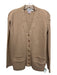 Broadway Knitting Mills Size Medium Tan Brown Acrylic Long Sleeve Cardigan Tan Brown / Medium