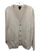 J Crew Size Large Beige Cotton Long Sleeve Button Front Knit Pockets Cardigan Beige / Large