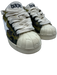 Bape Shoe Size 7 Green, Cream & Black Leather Low Top Camouflage Star Sneakers Green, Cream & Black / 7