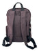 Tumi Deep Purple Nylon Blend Leather Detail Solid Gunmetal Hardware Backpack Deep Purple