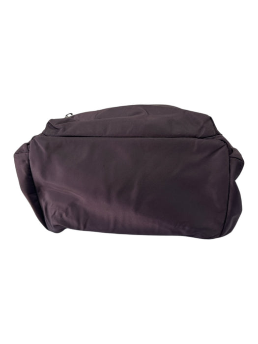 Tumi Deep Purple Nylon Blend Leather Detail Solid Gunmetal Hardware Backpack Deep Purple