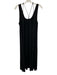 Eileen Fisher Size M/L Black Viscose Blend Sleeveless Knots Maxi Dress Black / M/L