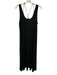 Eileen Fisher Size M/L Black Viscose Blend Sleeveless Knots Maxi Dress Black / M/L