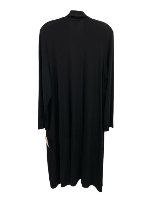 Eileen Fisher Size M/L Black Long Sleeve Open Front Cardigan Black / M/L