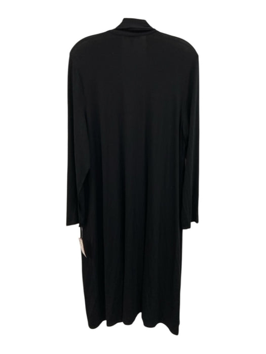 Eileen Fisher Size M/L Black Long Sleeve Open Front Cardigan Black / M/L