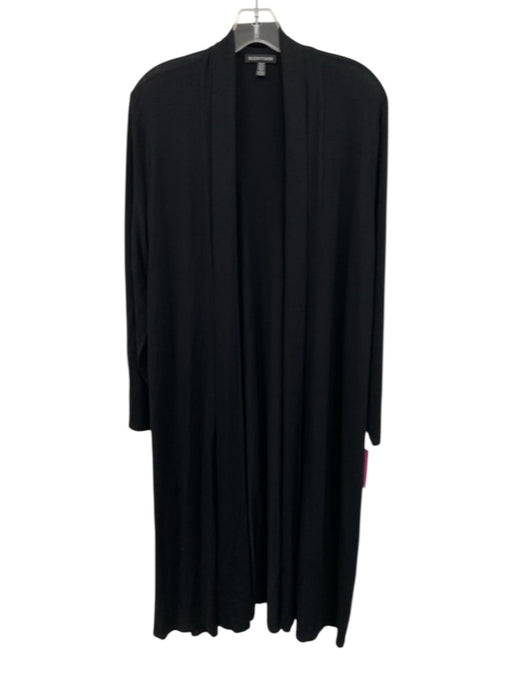 Eileen Fisher Size M/L Black Long Sleeve Open Front Cardigan Black / M/L