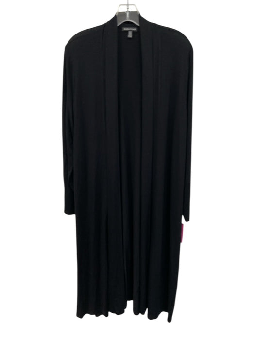 Eileen Fisher Size M/L Black Long Sleeve Open Front Cardigan Black / M/L