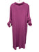 J. Jill Size M Pink Purple Cotton Gauze Long Sleeve 1/4 Button Midi Dress Pink Purple / M