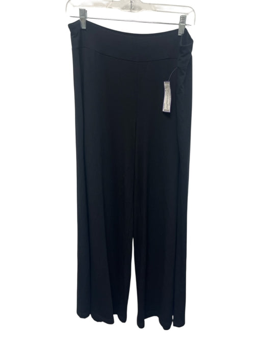 Eileen Fisher Size M Black Rayon & Lycra Elastic Waistband High Rise Pants Black / M