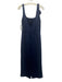 Lilly Pulitzer Size 2 Navy Blue Polyester Blend Sleeveless Floral Pintuck Dress Navy Blue / 2
