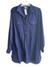Lilly Pulitzer Size XL Navy Cotton Collared 1/2 Button Long Sleeve Tunic Navy / XL