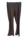 Lucy Size M Brown Polyester Blend Elastic Waist Stretch Flare Pants Brown / M