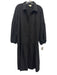 Maeve Size XL Black Polyester Blend Collar Neck Half Button Down Tiered Dress Black / XL