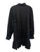 The Lulo Project Size XL Black Linen & Cotton Collar Neck Button Down Dress Black / XL