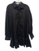 The Lulo Project Size XL Black Linen & Cotton Collar Neck Button Down Dress Black / XL