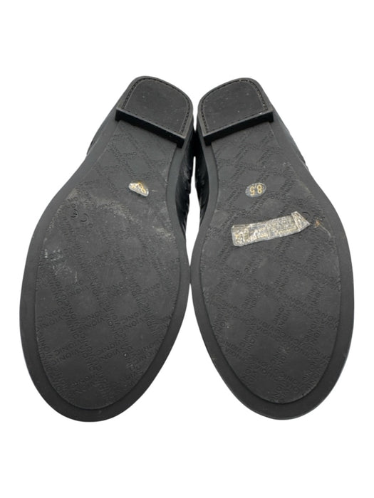 Vionic Shoe Size 8.5 Black Leather Geometric cutouts Bow Tie Round Toe Flats Black / 8.5