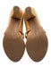 BeautiFeel Shoe Size est 9 Tan & beige Leather Peep Toe Croc Print Pumps Tan & beige / est 9