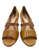 BeautiFeel Shoe Size est 9 Tan & beige Leather Peep Toe Croc Print Pumps Tan & beige / est 9