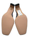 J.Crew Shoe Size 6.5 Black Leather Slingbacks Square Almond Toe Pumps Black / 6.5