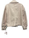 Avec Les Filles Size M Light Pink PU Leather Double Breasted Moto Jacket Light Pink / M