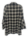 Alice + Olivia Size XS Black & White Polyester Blend Plaid Button Front Dress Black & White / XS