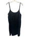 Eileen Fisher Size M Black Silk Sleeveless Adjustable Strap Mini Dress Black / M
