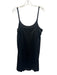 Eileen Fisher Size M Black Silk Sleeveless Adjustable Strap Mini Dress Black / M