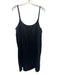 Eileen Fisher Size M Black Silk Sleeveless Adjustable Strap Mini Dress Black / M